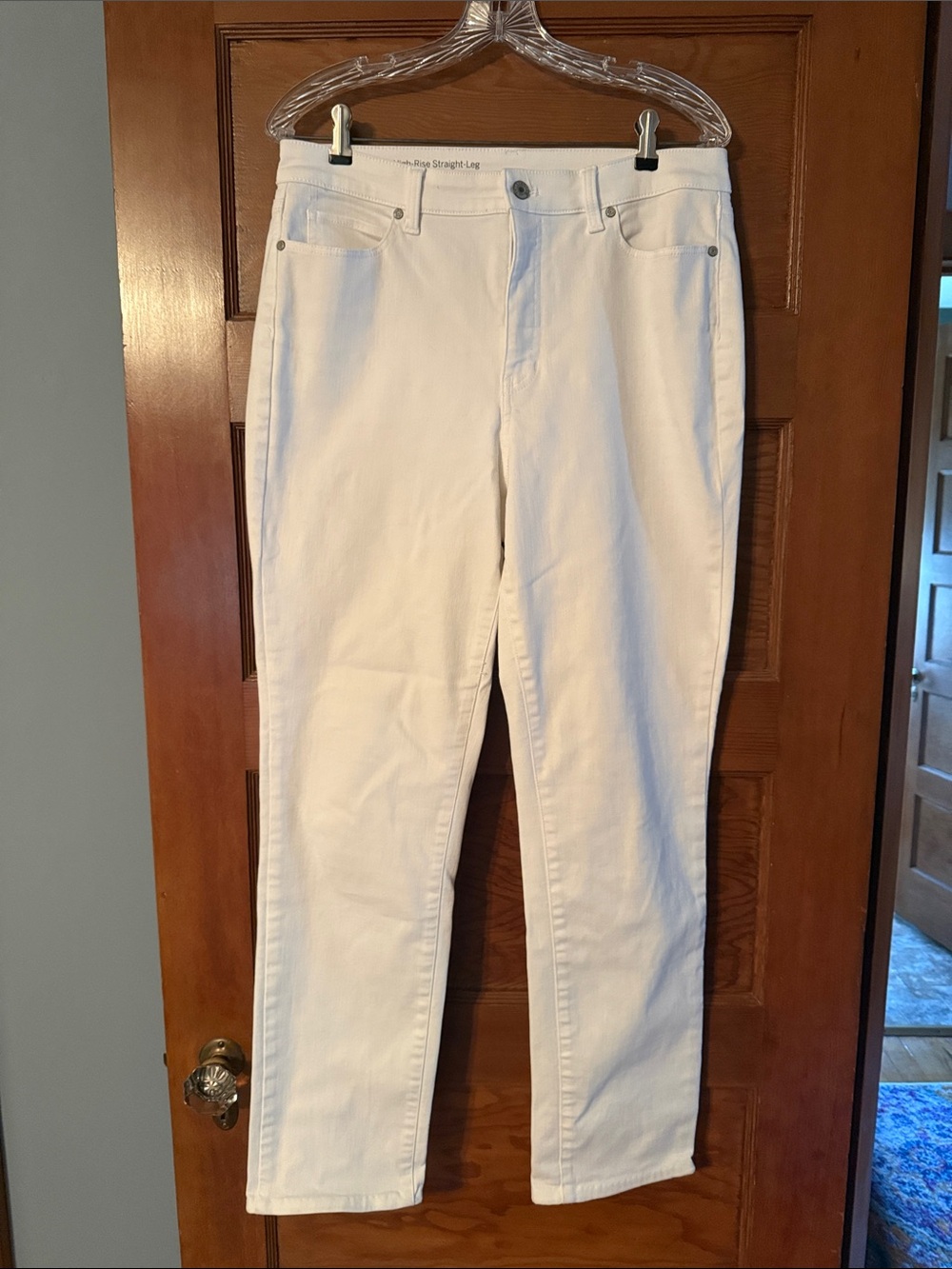 Talbots White Straight-Leg Jeans - Classic Five-Pocket